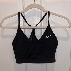 Nike black sports bra M